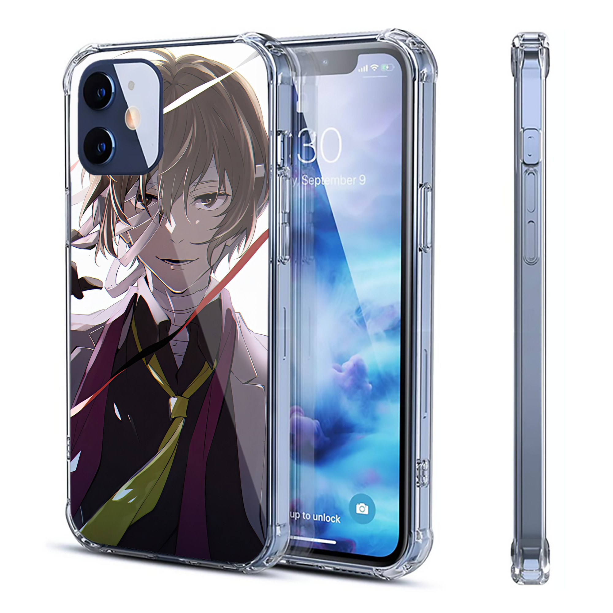（画像用） 文豪ストレイドッグス Bungo Stray Dogs 【iPhone 12シリーズ対応】透明スマホケース（クリアソフトケース）